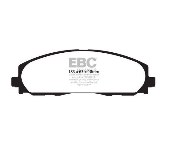 KLOCKI HAMULCOWE PRZÓD EBC YELLOWSTUFF DP41888R TARCZA 330MM