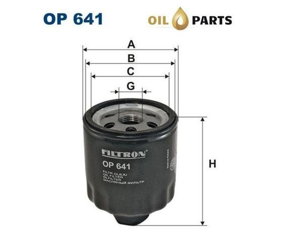 FILTR OLEJU FILTRON OP641 SEAT SKODA VW