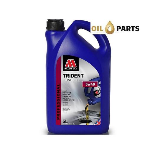 MILLERS OILS TRIDENT LONGLIFE 5W40 5L