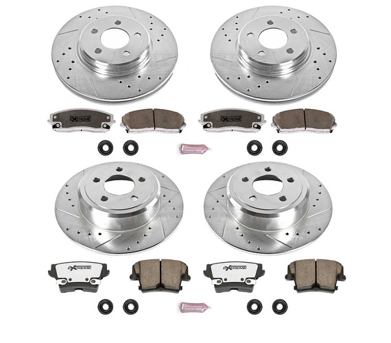 TARCZE KLOCKI PRZÓD TYŁ POWERSTOP Z26 DODGE CHARGER MAGNUM (ZACISK PRZÓD 1-TŁOK)