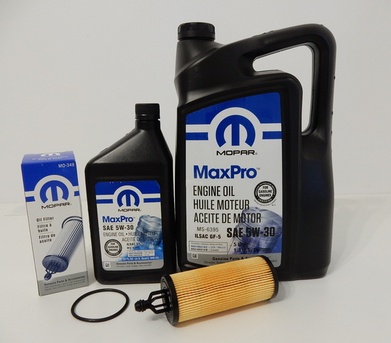 MOPAR 5W30 6L + FILTR OLEJU MOPAR MO-349