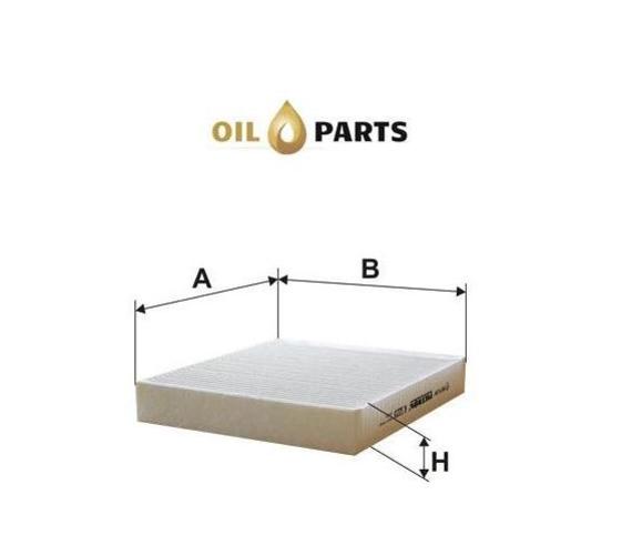 FILTR KABINOWY ZWYKŁY OPTIMA OP 643445 OPEL CHEVROLET