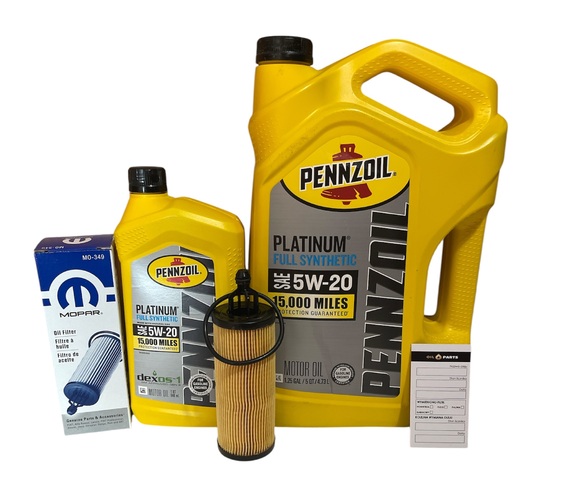 PENNZOIL 5W20 6L + FILTR OLEJU MO-349 JEEP DODGE CHRYSLER 3.6L PENTASTAR 2014-