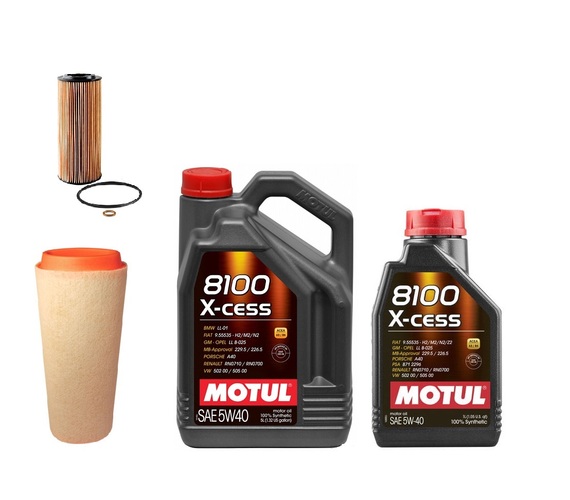 MOTUL 5W40 6L + FILTRY BMW 3 E46 320D 150KM