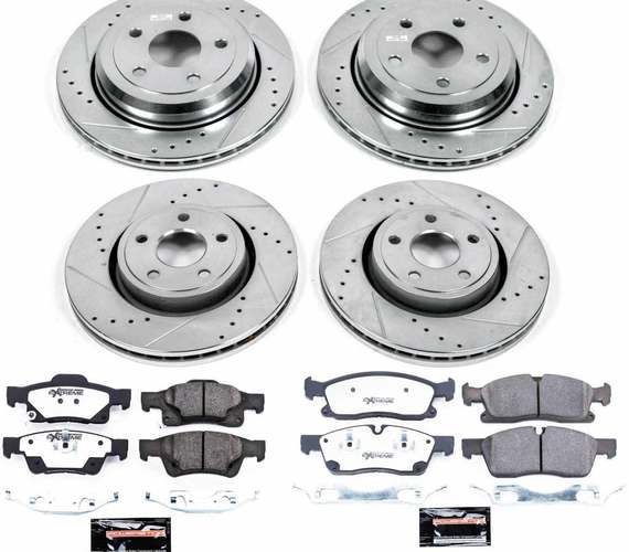 HAMULCE PRZÓD 350MM TYŁ 330MM POWERSTOP Z36 DODGE DURANGO 2011-