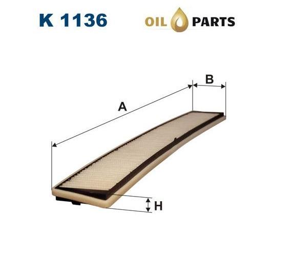 FILTR KABINOWY FILTRON K 1136