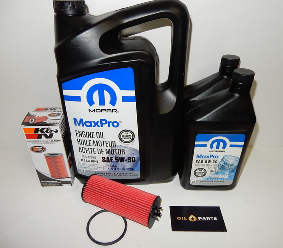 MOPAR 5W30 7L FILTR OLEJU K&N JEEP GRAND CHEROKEE 3.6 V6 2011-2013