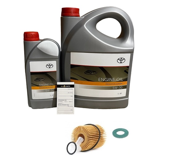 OLEJ TOYOTA 5W30 C2 6L + FILTR OLEJU TOYOTA RAV 4 IV 2.0 D 124KM 2012-2018