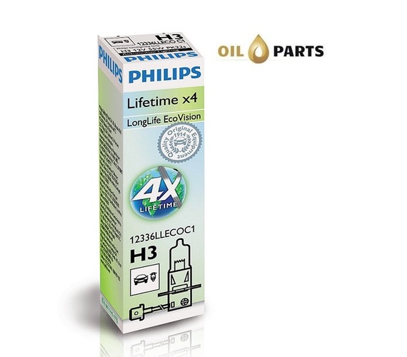 ŻARÓWKA PHILIPS H3 LONGLIFE ECOVISION karton 1szt.