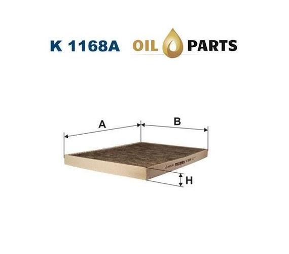 FILTR KABINOWY WĘGLOWY FILTRON K1168A