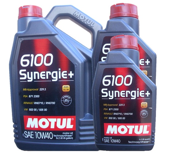 OLEJ MOTUL 6100 SYNERGIE+ 10W40 7L (5+1+1)