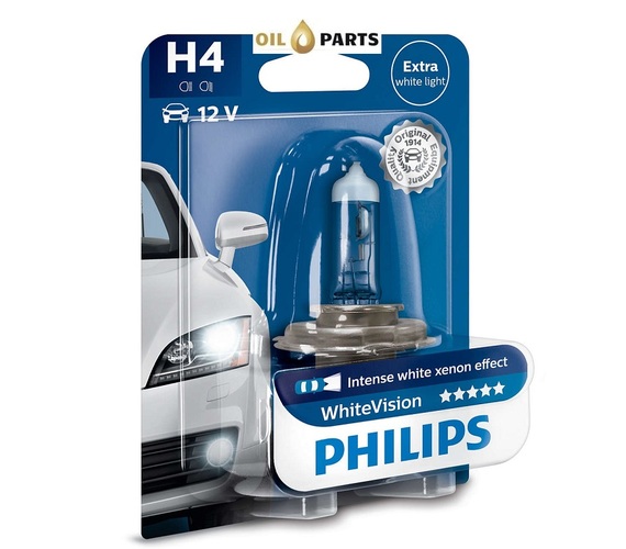 ŻARÓWKA PHILIPS H4 WHITEVISION blister 1szt.