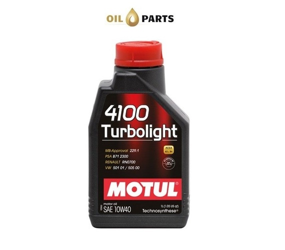 MOTUL 4100 TURBOLIGHT 10W40 1L