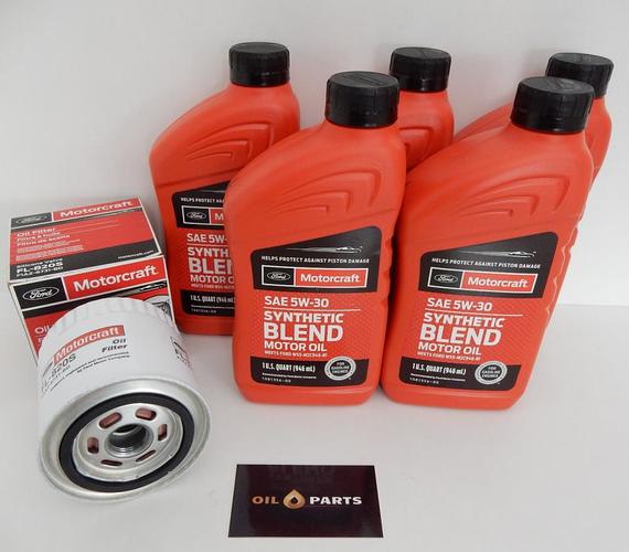 MOTORCRAFT 5W30 5X0,946L + FILTR OLEJU  FL820S