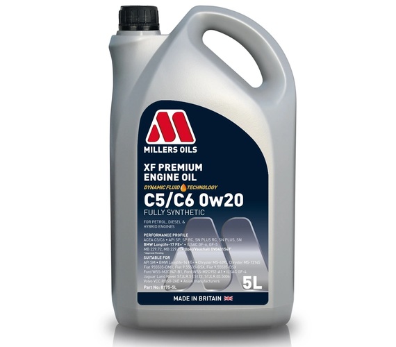 MILLERS XF PREMIUM C5 C6 0W20 5L 8175
