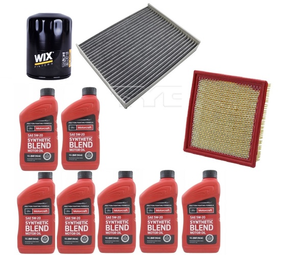 MOTORCRAFT 5W20 7QT + FILTRY FORD F150 3,5 V6 2015-