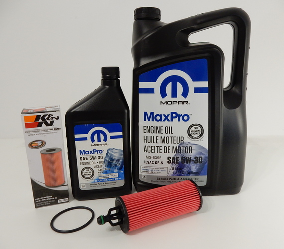 MOPAR 5W30 6L + FILTR OLEJU K&N PS-7026