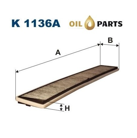 FILTR KABINOWY FILTRON K 1136A