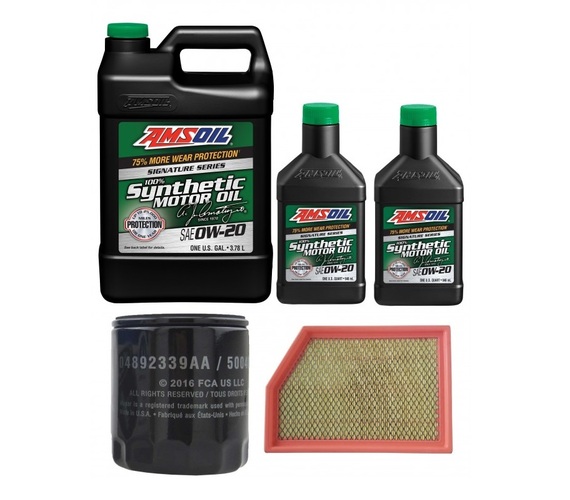 AMSOIL 0W20 ASM 5,67L + FILTRY JEEP CHEROKEE 2,4L 14-18
