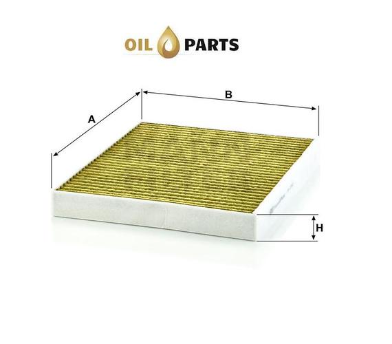 FILTR KABINOWY Z POLIFENOLEM MANN FP 2757 OPEL ASTRA G ZAFIRA A B