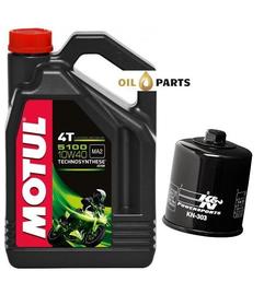 MOTUL 5100 4T 10W40 4L+ K&N FILTR OLEJU KN-303