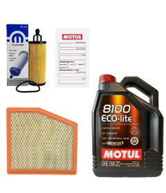 MOTUL 8100 ECO-LITE 0W20 + FILTRY CHRYSLER PACIFICA 3,6 17-