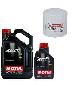 MOTUL SPECIFIC 913D 5W30 6L + FILTR OLEJU MOTORCRAFT FL820S