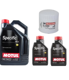 MOTUL 5W20 7L + FILTR OLEJU MOTORCRAFT FL820S