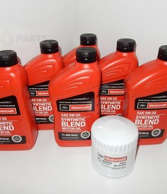 MOTORCRAFT 5W20 BLEND 0,946L X 6 + FILTR OLEJU FL-820S MUSTANG 4.6L