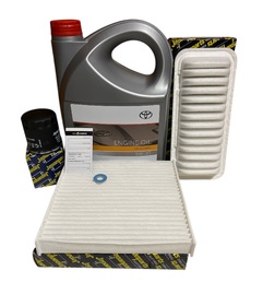 TOYOTA 5W30 5L + FILTRY TOYOTA YARIS P13 1.0 69KM 12.2010 - 06.2014