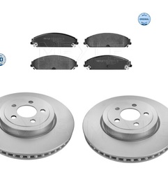 TARCZE 345MM + KLOCKI PRZÓD MEYLE DODGE CHARGER CHALLENGER [ZACISK 2 TŁOKI] 