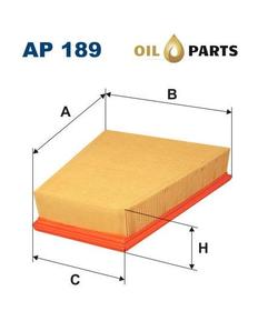 FILTR POWIETRZA FILTRON AP 189 SKODA FABIA RAPID