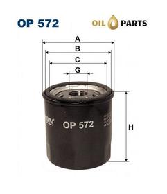 FILTR OLEJU FILTRON OP 572  TOYOTA 