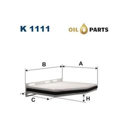 FILTR KABINOWY FILTRON K1111