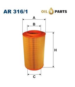 FILTR POWIETRZA FILTRON AR 316/1
