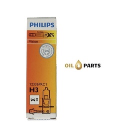 ŻARÓWKA PHILIPS H3 vision +30% karton 1szt.