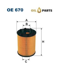 FILTR OLEJU FILTRON OE 670 FIAT OPEL