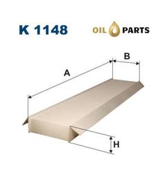 FILTR KABINOWY FILTRON K 1148