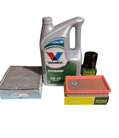 OLEJ VALVOLINE 0W20 5L + FILTRY TOYOTA  COROLLA E21 1.8 122KM HYBRID