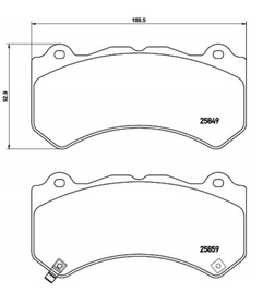 KLOCKI HAMULCE PRZÓD BREMBO P 37 018