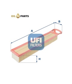 FILTR POWIETRZA UFI 30.345.00