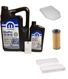 ZESTAW SERWISOWY MOPAR 5W30 6L + FILTRY JEEP WRANGLER JK 3.6 2011-2013