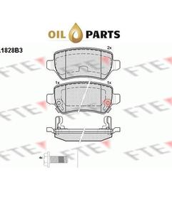 KLOCKI HAMULCOWE TYŁ FTE BL1828B3 OPEL