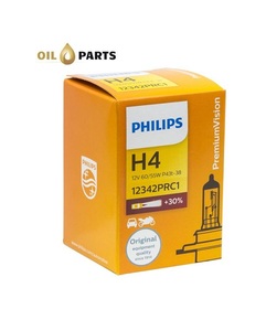 ŻARÓWKA PHILIPS H4 VISION +30% karton 1szt.