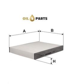 FILTR KABINOWY ZWYKŁY OPTIMA OP 643332 FORD FIESTA V FUSION