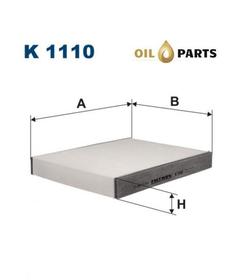 FILTR KABINOWY ZWYKŁY  FILTRON K 1110  FORD FIESTA V FUSION