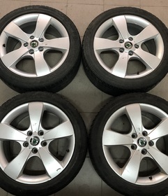 KOŁA ZIMOWE OE SKODA 225/45R17  ŚRUBY 5X112