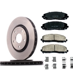 TARCZE PRZÓD BREMBO + KLOCKI CERAMICZNE POWERSTOP CHRYSLER PACIFICA 2016-