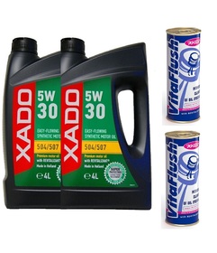 XADO ATOMIC OIL 5W30 504 507 8L + PŁUKANKI