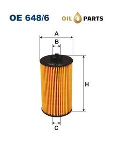 FILTR OLEJU FILTRON OE 648/6 OPEL